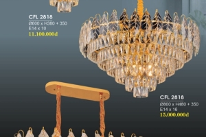  Đèn trang trí pha lê quận 1