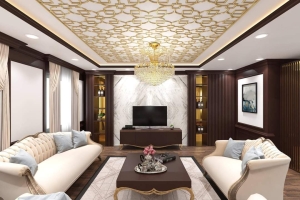  Cung cấp đèn chùm cho nhà phố chị Tâm tại Bến Tre