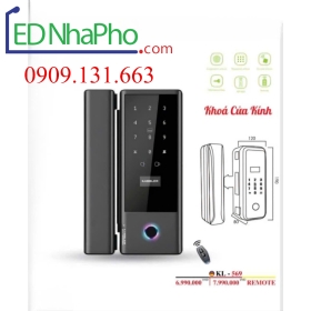 Khóa cửa kính vân tay KL - 569