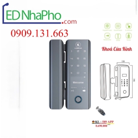 Khóa cửa kính vân tay KL - 589 APP