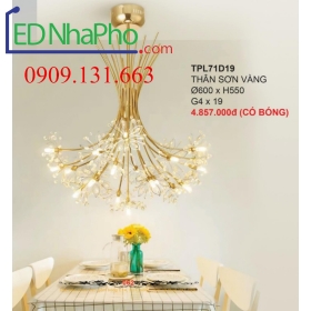ĐÈN CHÙM PHA LÊ PHÒNG KHÁCH TPL71D19