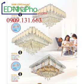 Đèn ốp trần phòng khách Nam Long