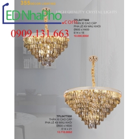 ĐÈN CHÙM PHA LÊ PHÒNG KHÁCH TPL847T800
