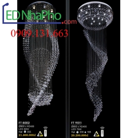 Đèn chùm thả cầu thang 