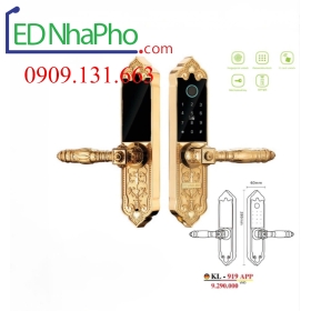 Khóa cửa gỗ vân tay KL-919 APP