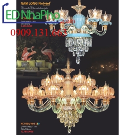 ĐÈN CHÙM TÂN CỔ ĐIỂN NC 9301/6LED