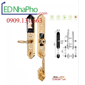 Khóa cửa gỗ vân tay KL-939F