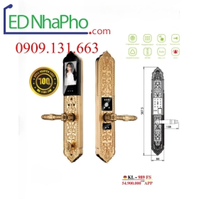 Khóa cửa gổ vân tay KL-989 FS