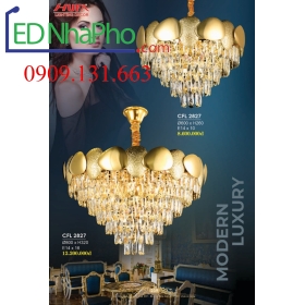 ĐÈN CHÙM PHA LÊ PHÒNG KHÁCH CFL2827