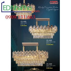 ĐÈN CHÙM PHA LÊ PHÒNG KHÁCH CFL2829/CFL2830