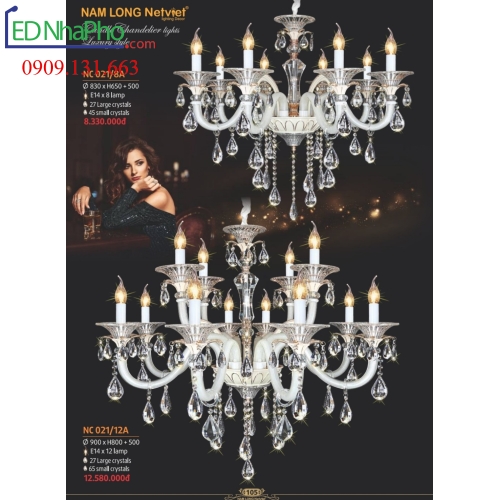 ĐÈN CHÙM TÂN CỔ ĐIỂN NC 021/8A