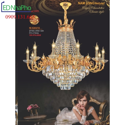 ĐÈN CHÙM CỔ ĐIỂN NC 0261/12