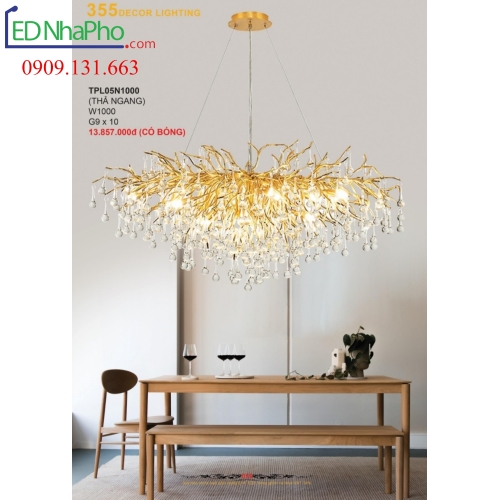 ĐÈN CHÙM PHA LÊ PHÒNG KHÁCH TPL05N1000