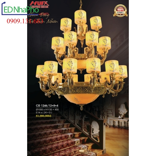 ĐÈN CHÙM CỔ ĐIỂN CĐ 1246/12+8+4