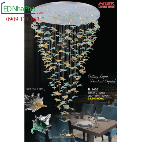 ĐÈN CHÙM THÔNG TẦNG CẦU THANG TL1606
