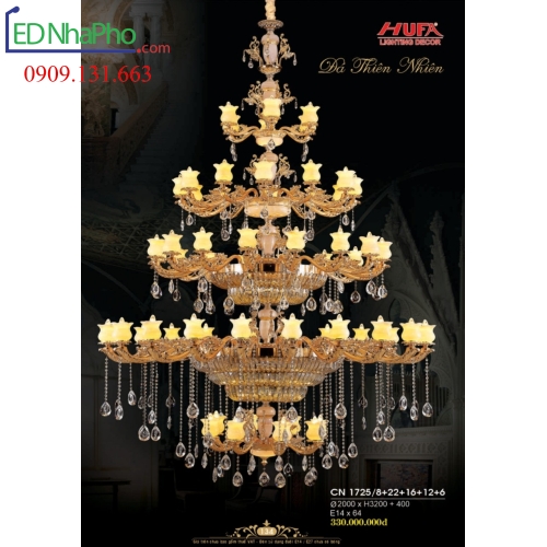 ĐÈN CHÙM CỔ ĐIỂN CN 1725/8+22+16+12+6