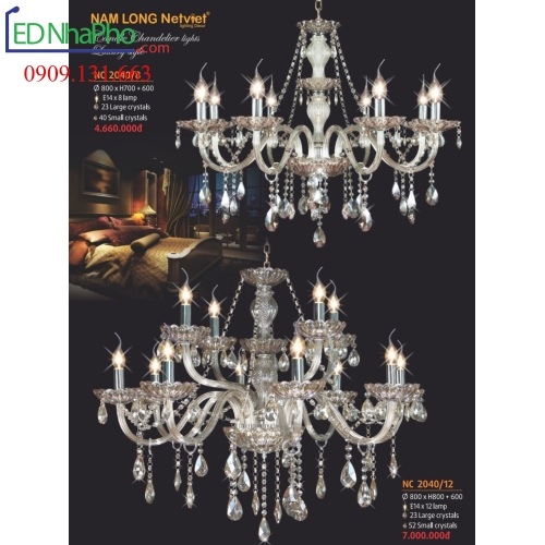 ĐÈN CHÙM TÂN CỔ ĐIỂN NC 2040/8