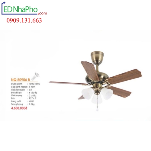 Quạt trần Nam Long NQ 50906B
