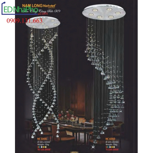 ĐÈN CHÙM THÔNG TẦNG CẦU THANG NC6003