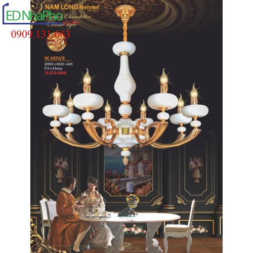 ĐÈN CHÙM CỔ ĐIỂN NC 6054/8