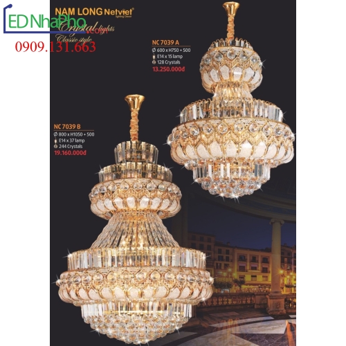 ĐÈN CHÙM NHÀ HÀNG NC7039A/NC8007A