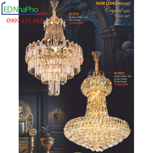ĐÈN CHÙM NHÀ HÀNG NC8047/NC8723