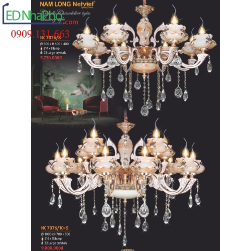 ĐÈN CHÙM TÂN CỔ ĐIỂN NC 7076/8