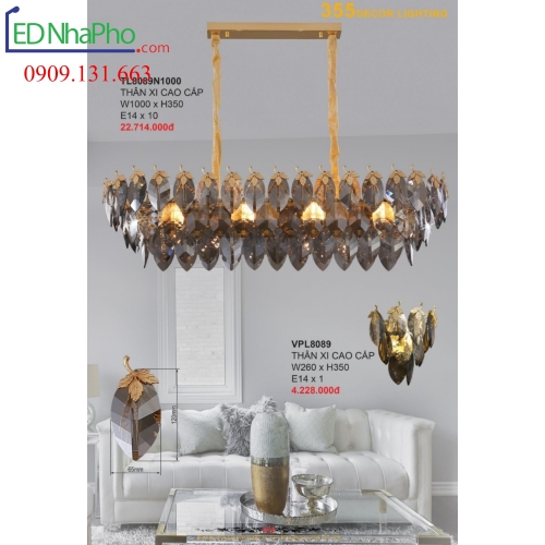 ĐÈN CHÙM PHA LÊ PHÒNG KHÁCH TL8089N1000