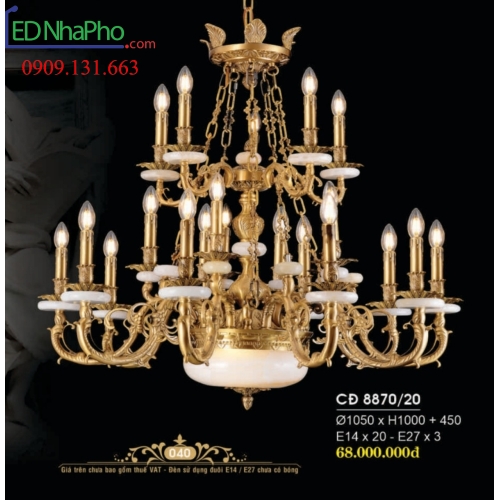 ĐÈN CHÙM CỔ ĐIỂN CĐ 8870/20