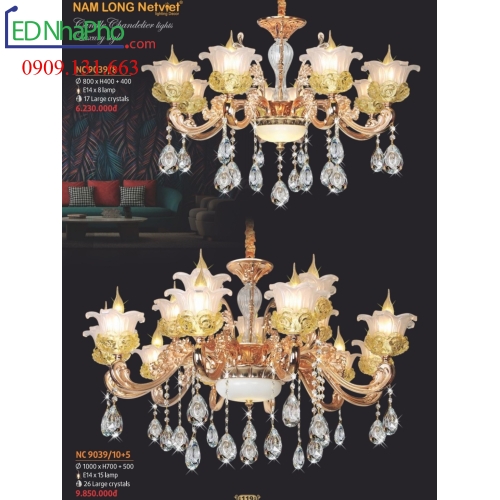 ĐÈN CHÙM TÂN CỔ ĐIỂN NC 9039/8