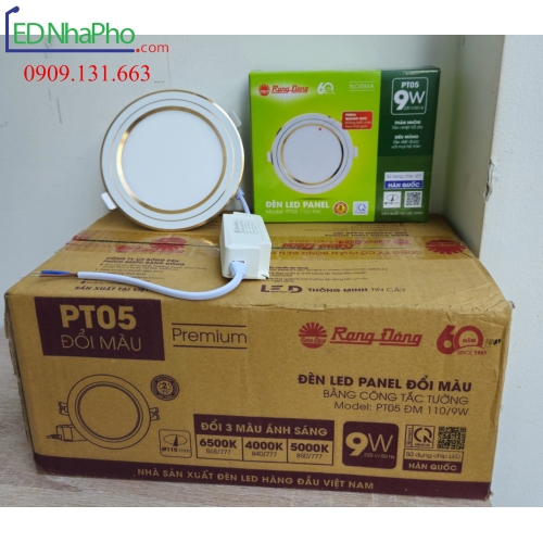 Đèn âm trần Rạng Đông 9w đổi màu