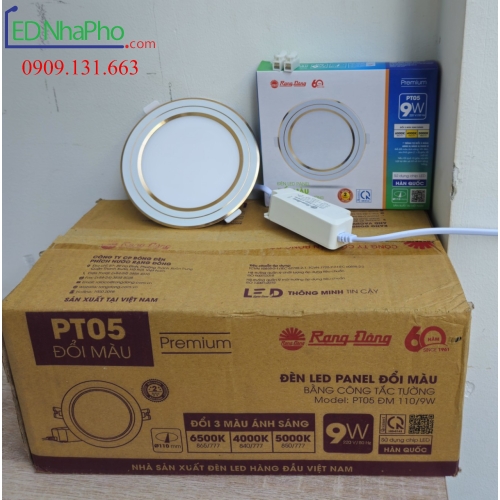 Đèn led âm trần Rạng Đông 3 màu