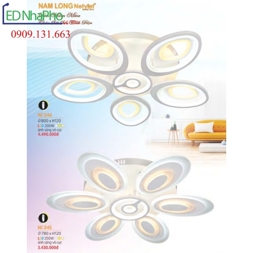 Đèn trần phòng khách giá rẻ
