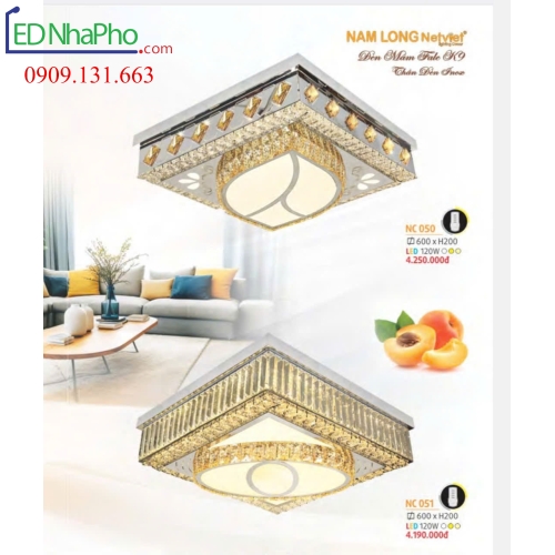 Đèn trần ốp phòng khách